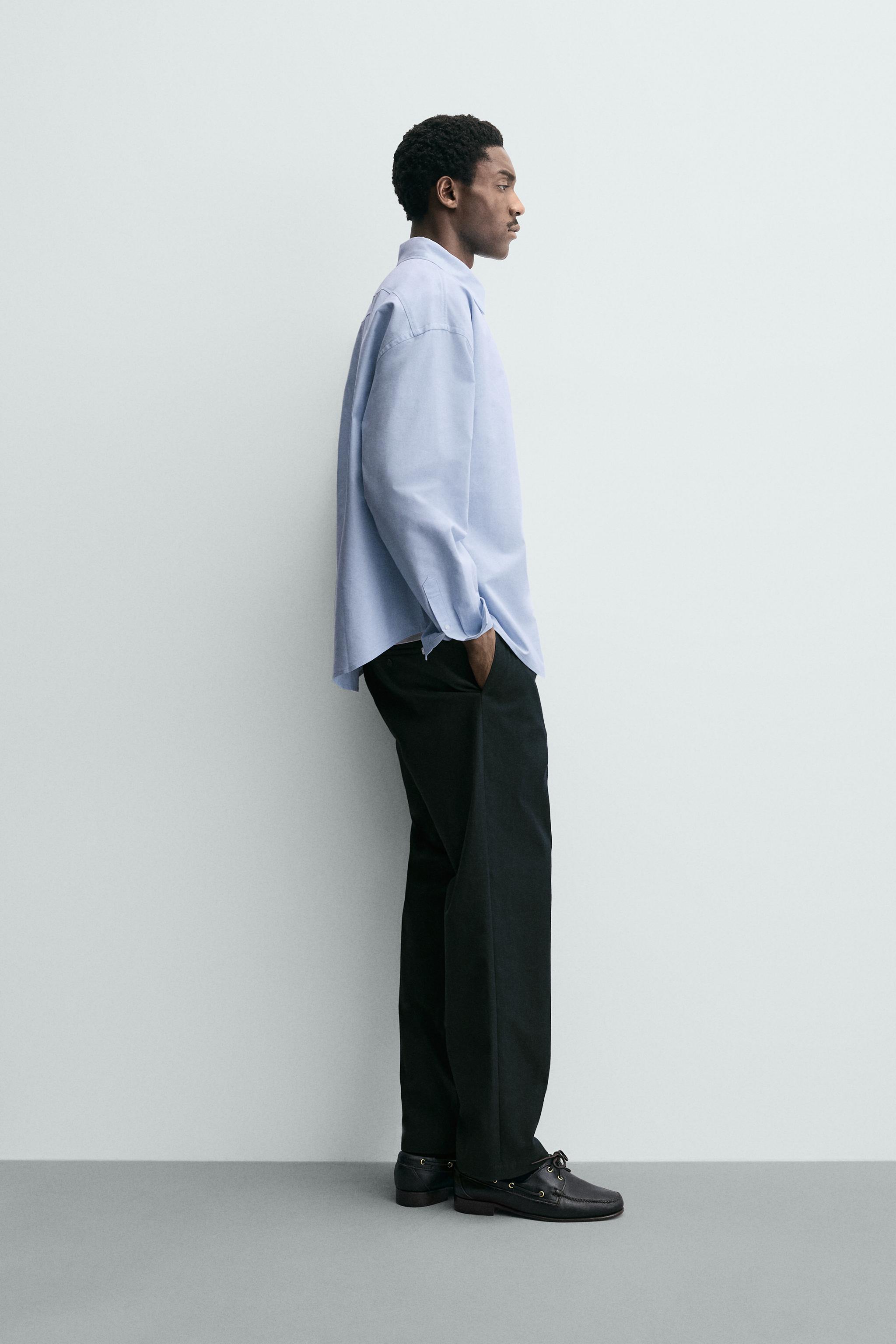 PANTALON STRUCTURÉ À PLIS